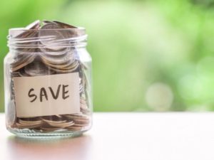 save money coins jar